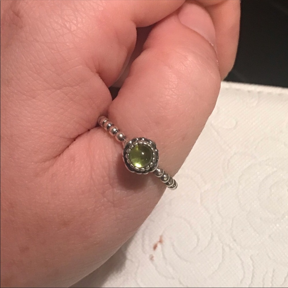Pandora August birthstone ring